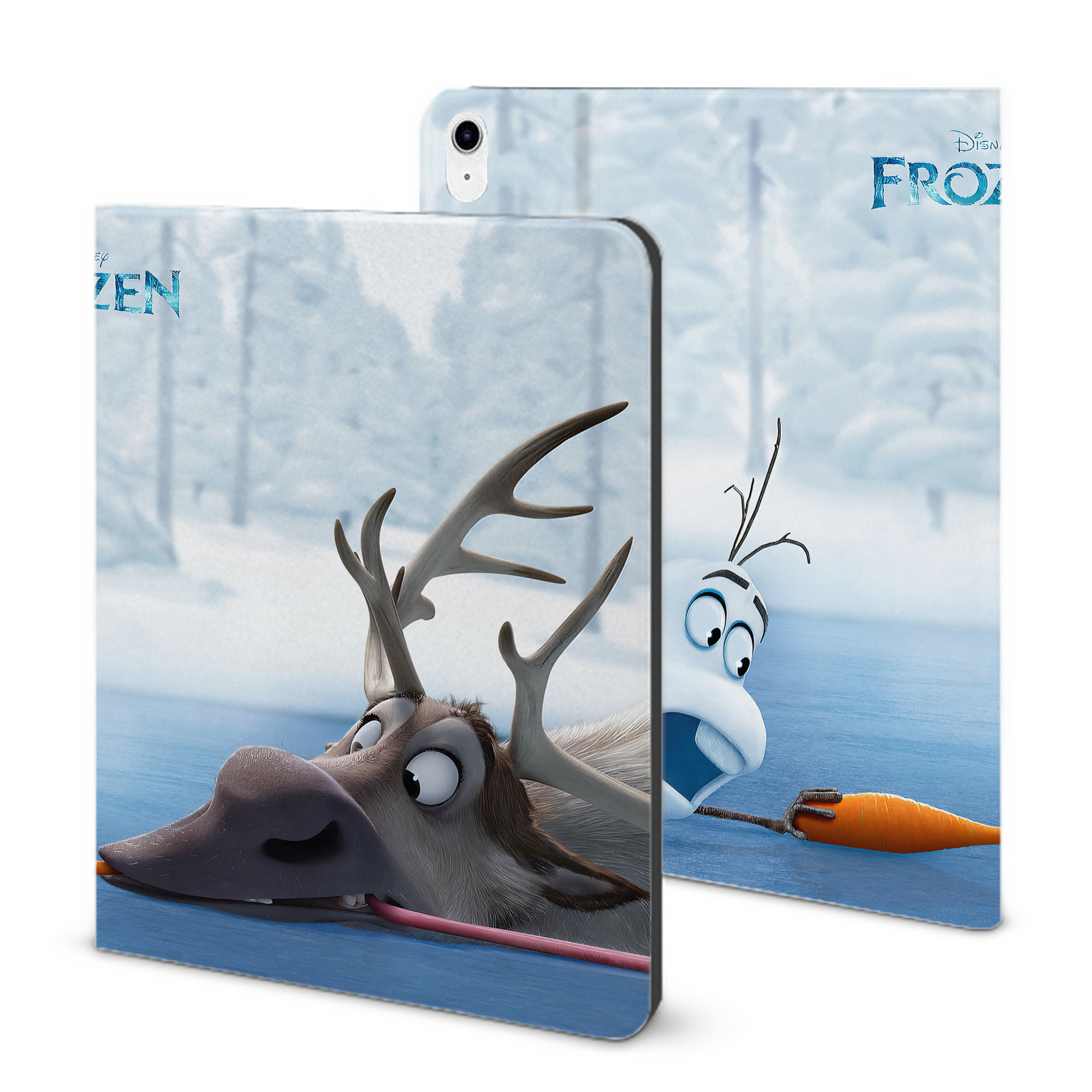 （画像用） アナと雪の女王 アンナ エルサ Frozen Anna Elsa IPad ケース ブック型 PUレザー TPU 耐衝撃 軽量 薄型 ペン収納なし 全面保護 IPad 各モデル対応